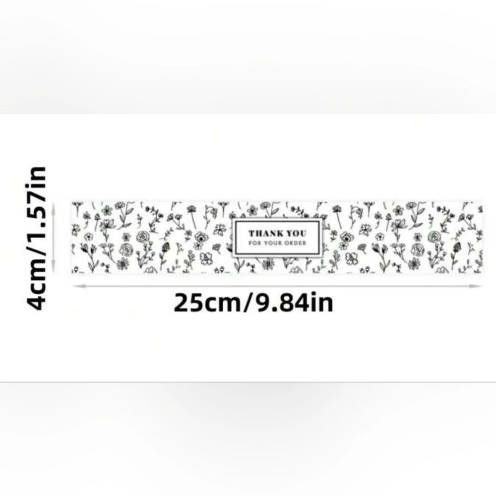 Thank You Long Stickers- 20 Count NIP